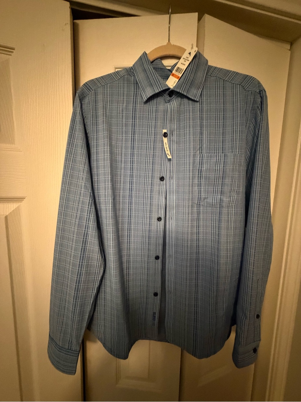 Tommy Bahama Blue Plaid Casual Button-Down Shirt